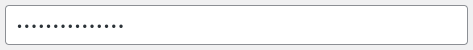 Password input field