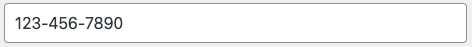 Phone input field