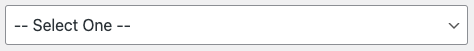 Dropdown input field