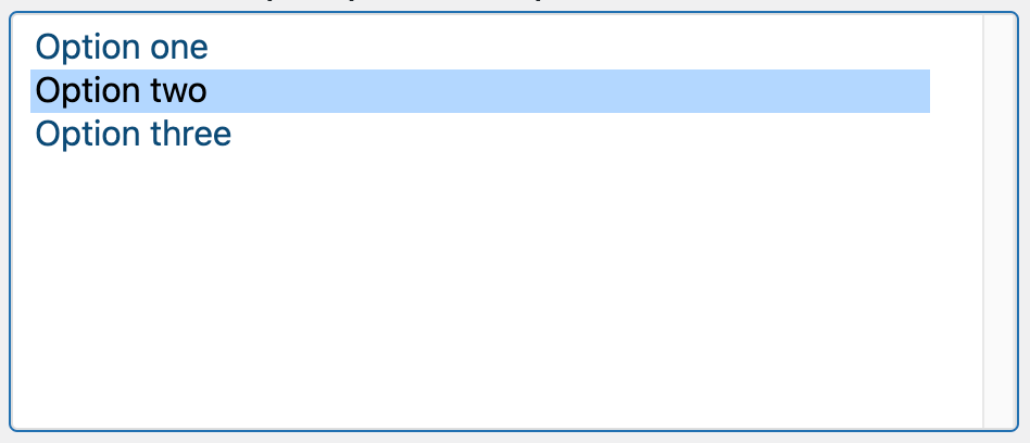 Multi Select input field