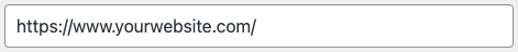 Website input field