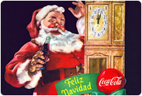 Santa with coke - Feliz Navidad