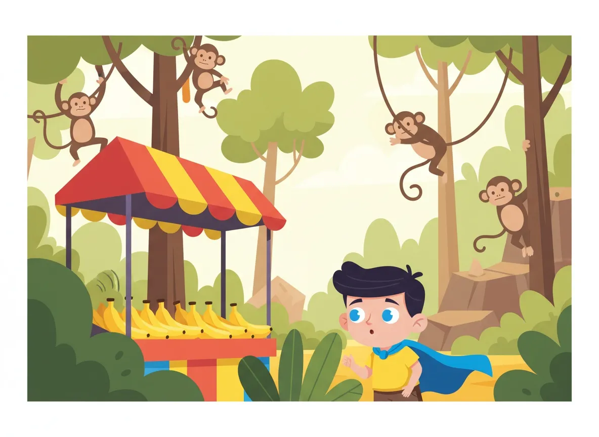 Leo's Whispers and the Mischievous Monkeys