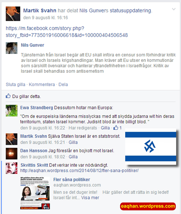 Israel vill ha censur