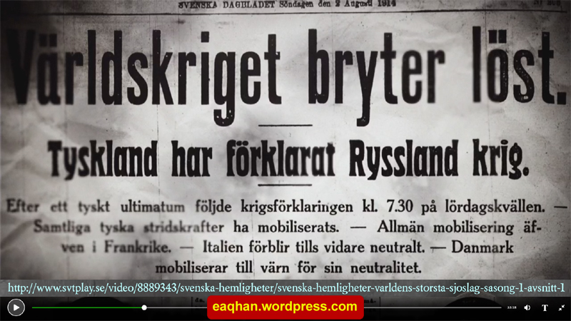 WWI bryter ut