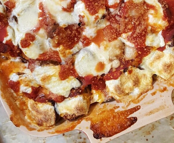 Low Carb Eggplant Parmesan casserole