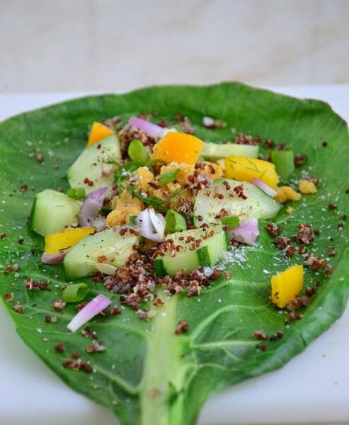 collard wraps with filling