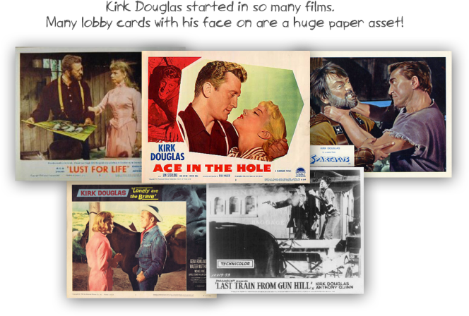kirk douglas lobby cards