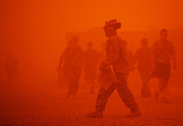 Iraq dust storm AP Iraq dust storm AP