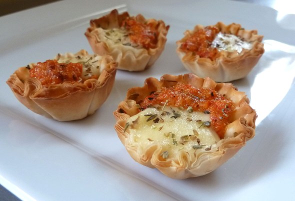 mini romesco tarts