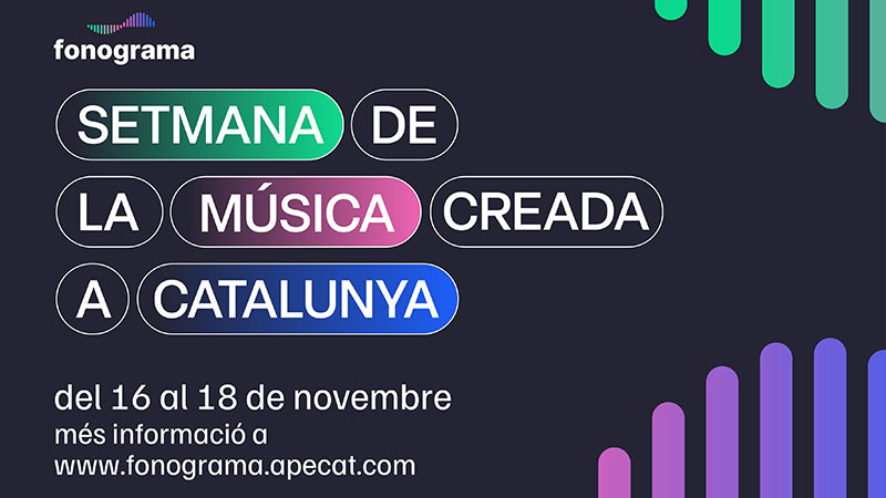 JORNADAS | Fonograma 2023. Semana de la música creada en Cataluña