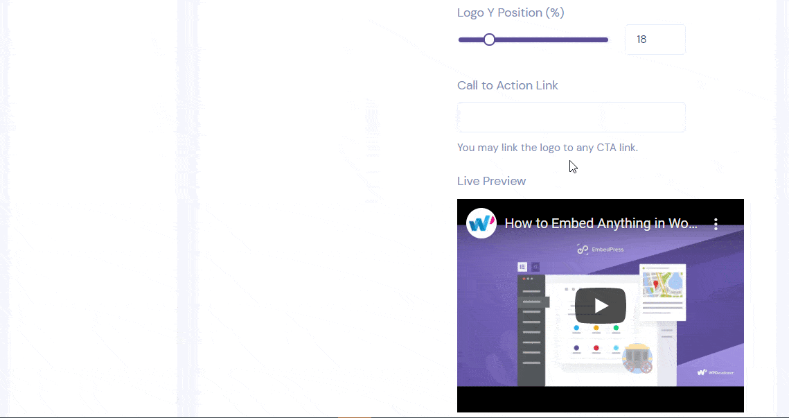 How To Embed YouTube Custom Logo & CTA Using EmbedPress 5 How To Embed YouTube Custom Logo & CTA Using EmbedPress