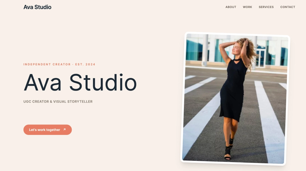 Portfolio UGC pour Créateurs E-Commerce