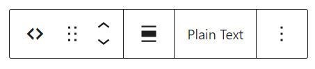 The Syntax Highlighter Code Block toolbar