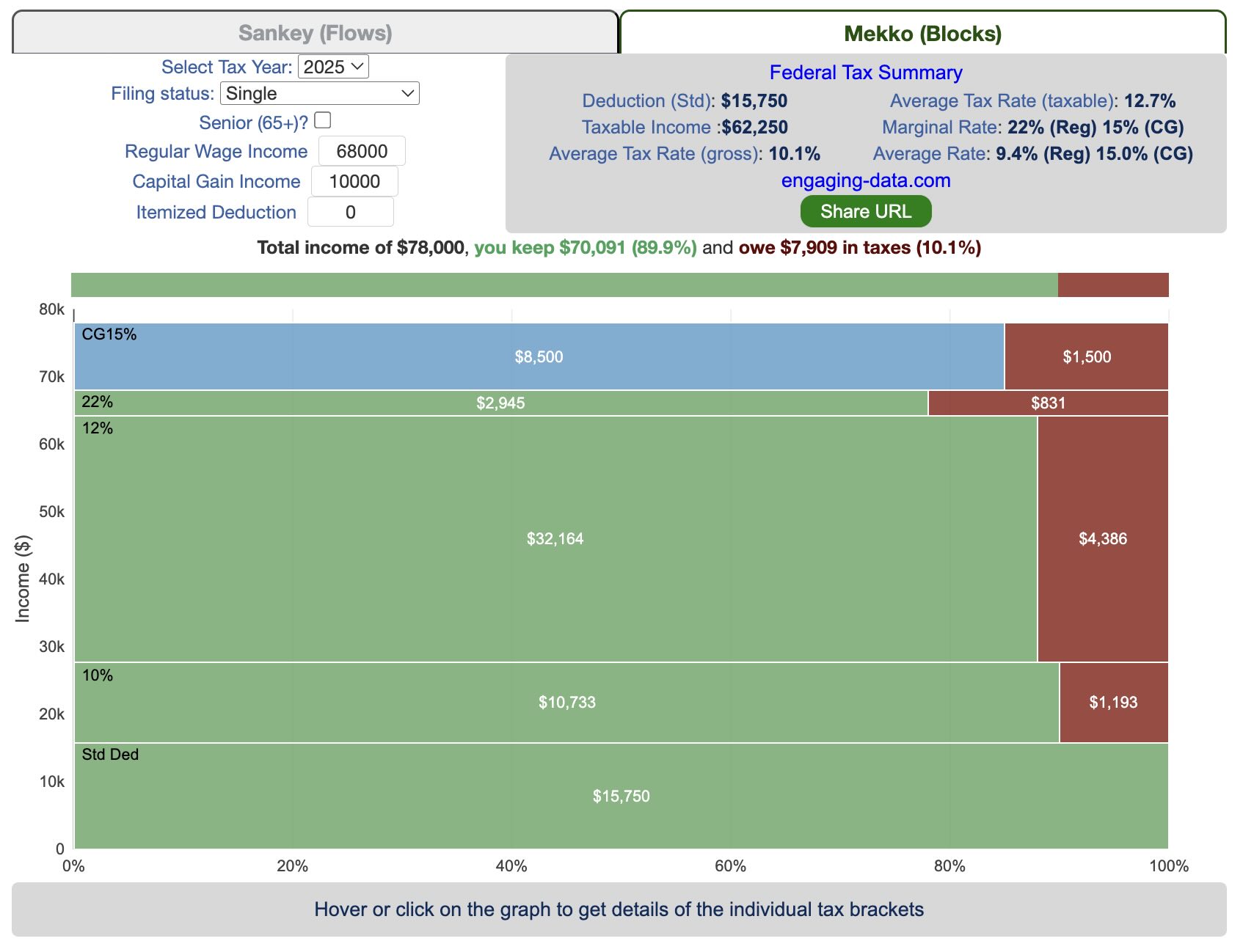 Income tax calculator