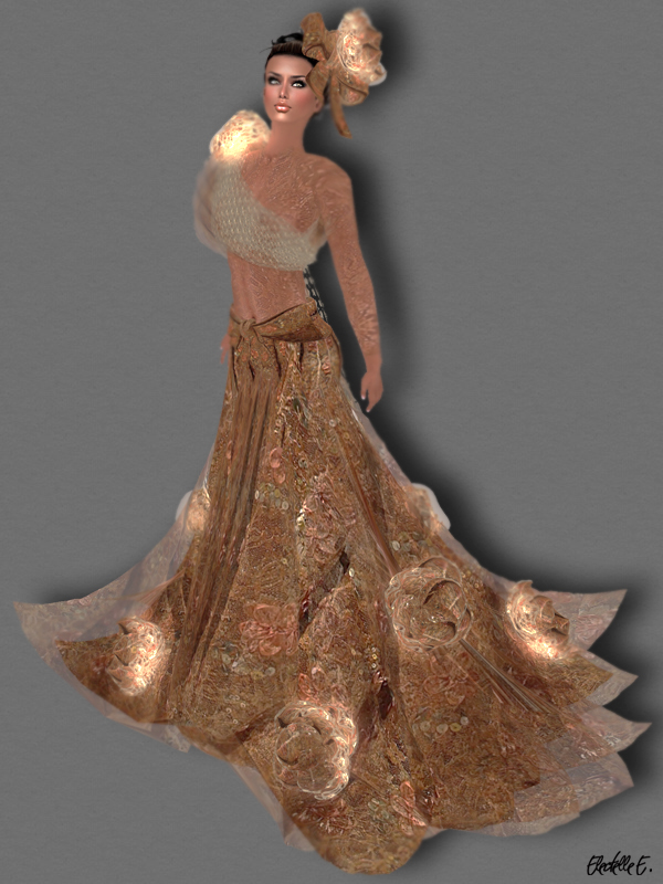 Fellini Gold Wire Gown 1
