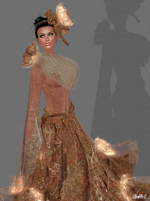 Fellini Gold Wire Gown 2