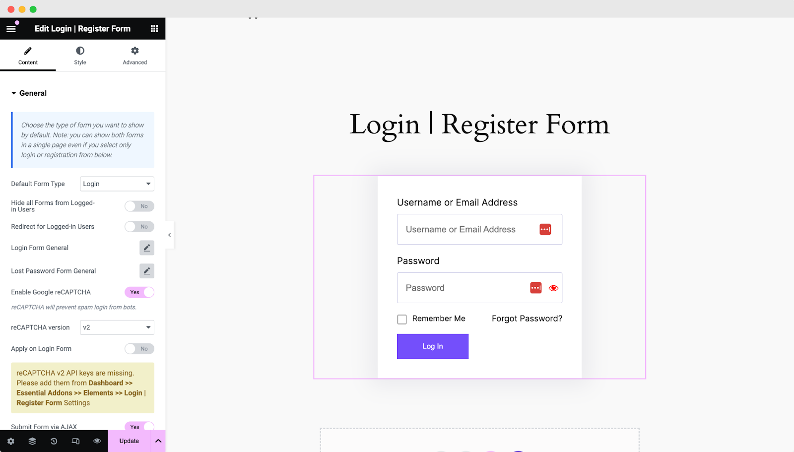 Login | Register Form 2 EA LOGIN REGISTRATION FORM