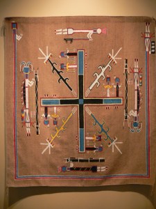 Sand-painting