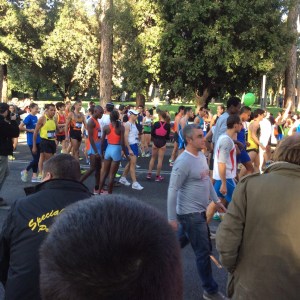 Top Runners warming up before the start