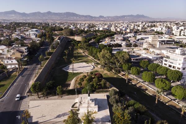Aerial views of European Union Capitals - Nicosia, Cyprus