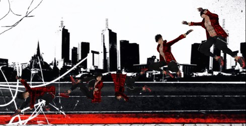 Jumping around the city