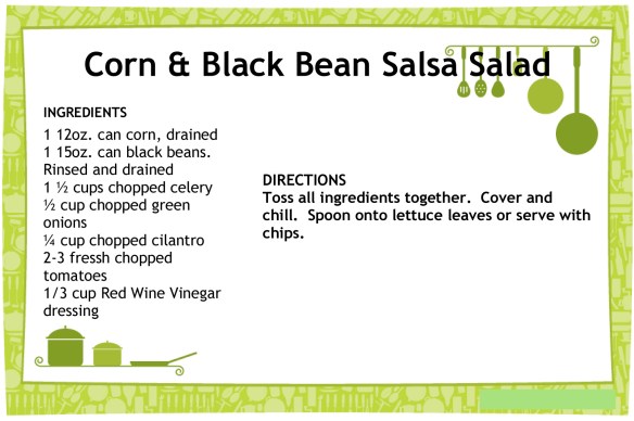 Recipe Card Template 1up 4x6