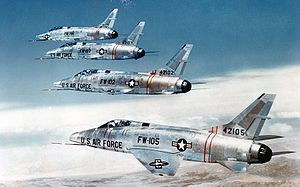 F-100C in formation F-100C in formation