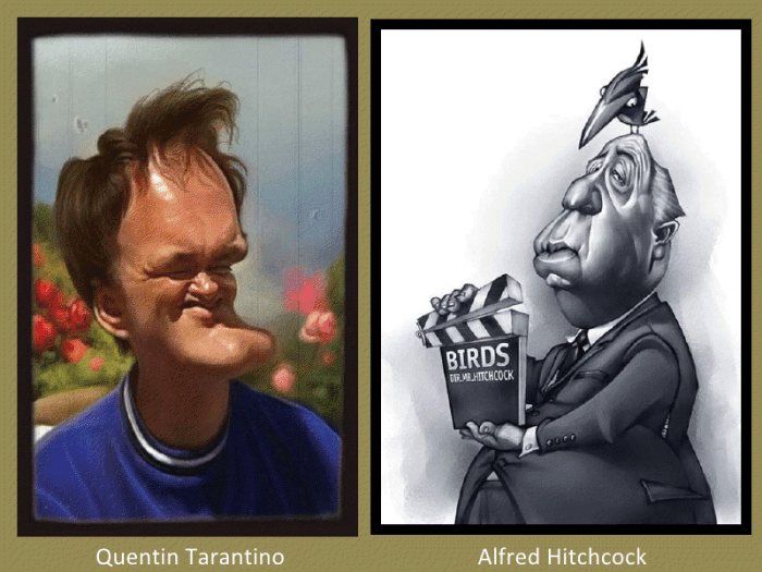 Quentin Tarantino and Alfred Hitchcock