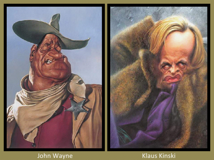 John Wayne and Klaus Kinski