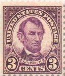 Abraham Lincoln 3-cent stamp