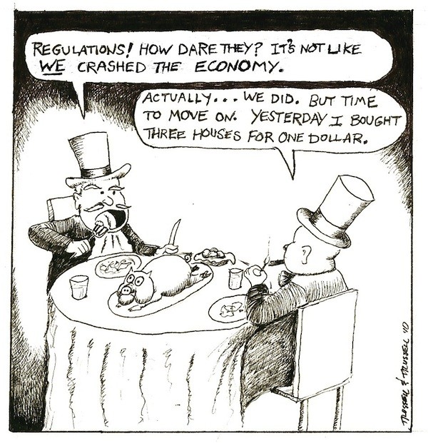 banksters wrecked the economy