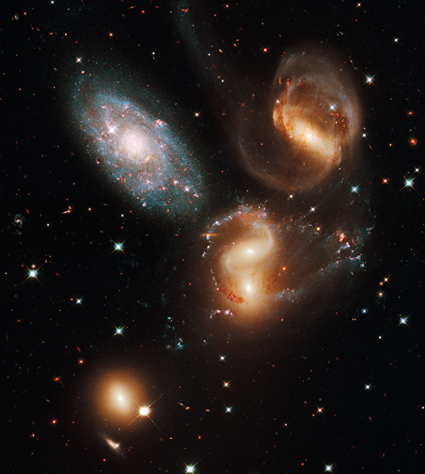 Stephan's quintet of galaxies hubble