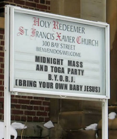 church bring your own jesus