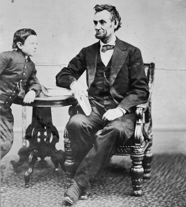 Lincoln and son