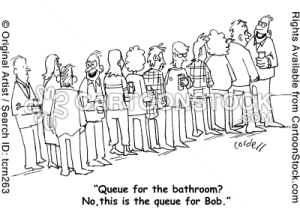 pun standing in line