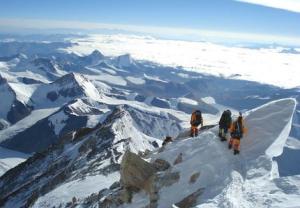 Scaling Mount Everest.