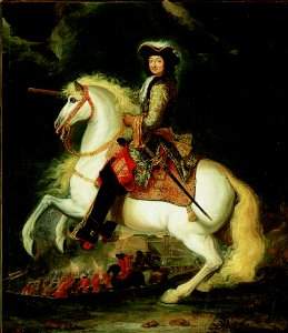 King Louis XIV on horse