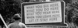 Manhattan project sign