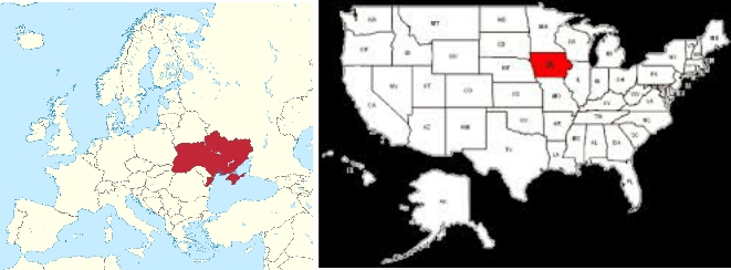 maps Ukraine Iowa