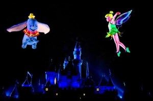 Tinkerbell fireworks display Disney