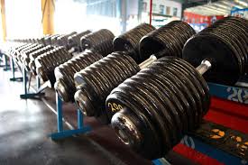 fifteen heavy dumbbells