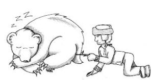 poking a sleeping bear