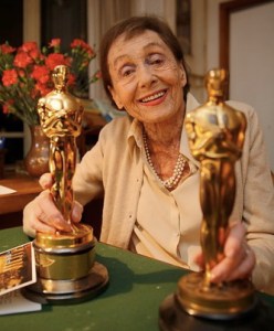 Luise Rainer with oscars