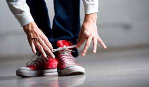 shoelace-tying
