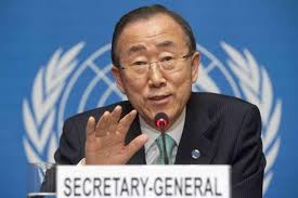 UN Secretary General, Ban Ki-moon