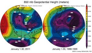 850 geopotential height