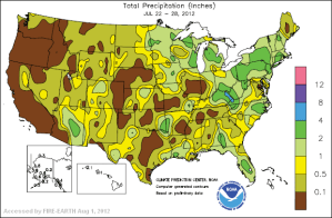 precipitation map jul 22-28-2012