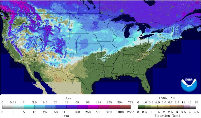 snow depth 25-6feb2013