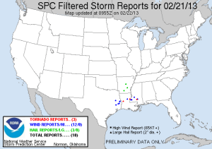 spc storm reports-21feb2013